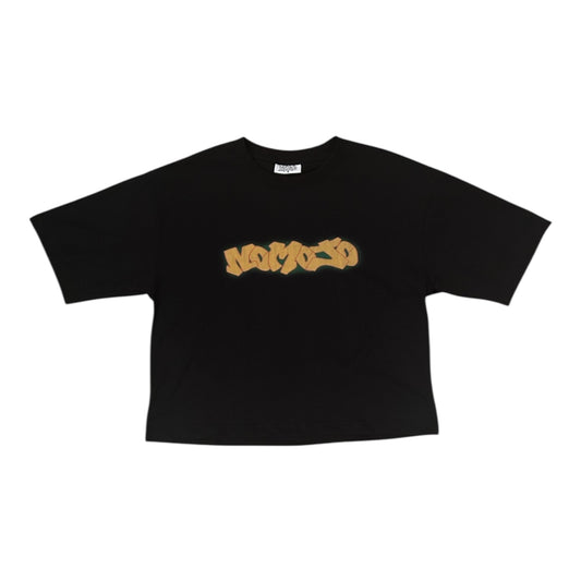 Nomojo Graffiti Cropped Tee (Black)